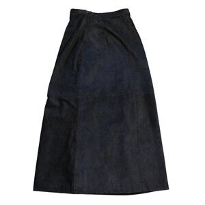 RedHead Women’s Brown Suede Leather Skirt Size Medium Long Western Motor